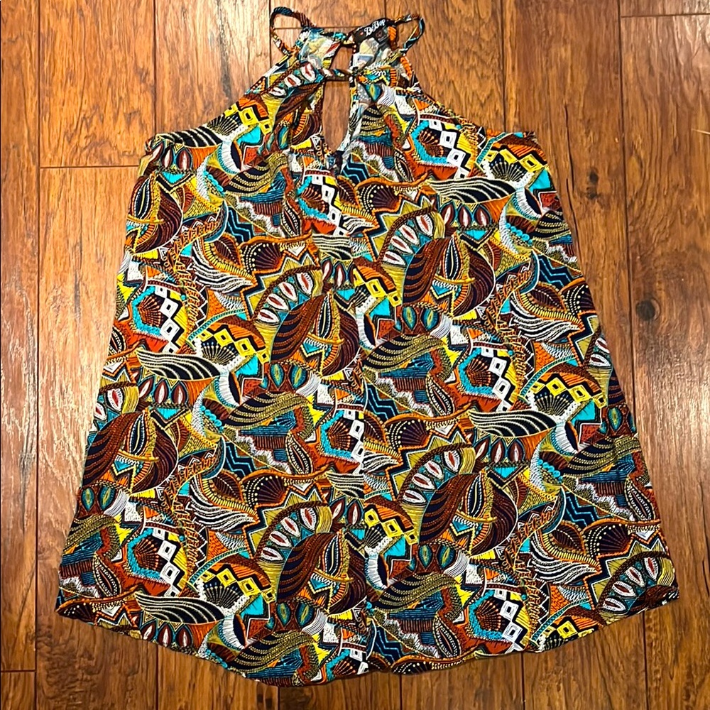 Be Bop keyhole halter tunic dress